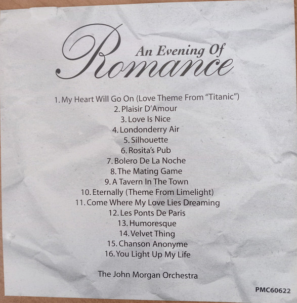 John Morgan Orchestra - An Evening Of Romance (CD) (Near Mint (NM or M-)) - Image 2