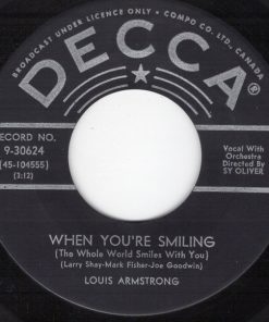 Louis Armstrong - Nobody Knows The Trouble I've Seen / When You're Smiling (The Whole World Smiles With You) (7") (Near Mint (NM or M-))