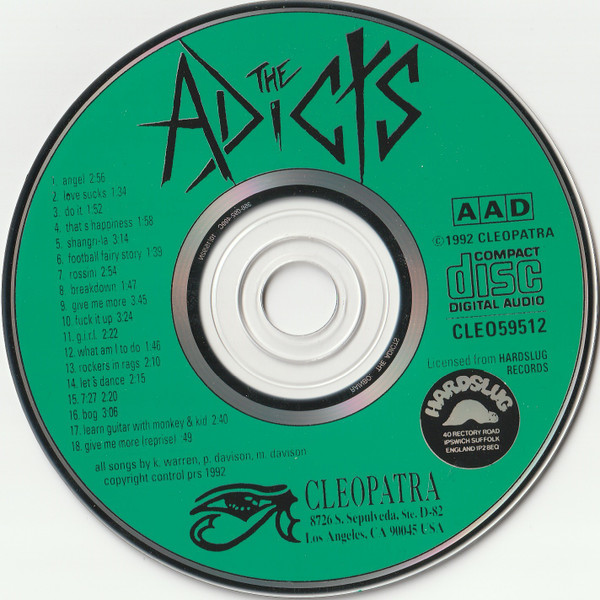 The Adicts - Twenty-Seven (CD, Album) (Near Mint (NM or M-)) - Image 3