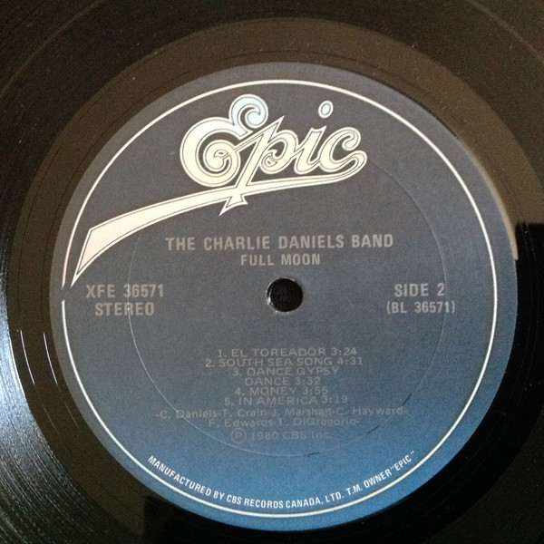 The Charlie Daniels Band - Full Moon (LP, Album) (Mint (M)) - Image 4