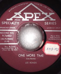 Lee Bonds - One More Time / That's The Feeling (7", Single) (Very Good Plus (VG+))