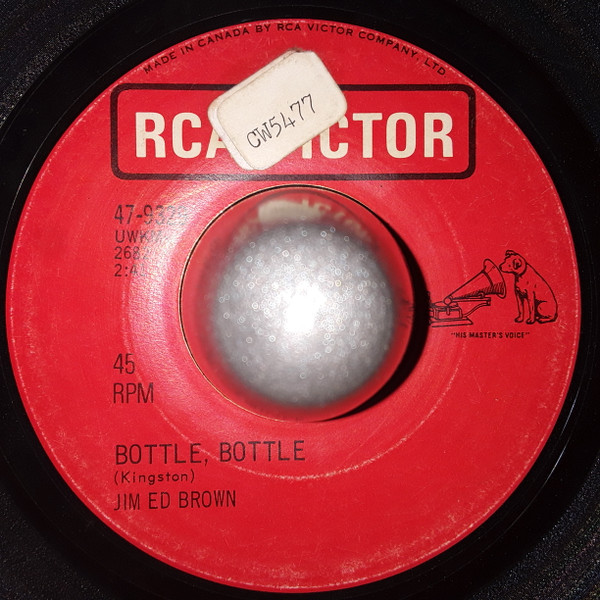 Jim Ed Brown - Bottle, Bottle / It Doesn't Know Any Better (7", Single) (Very Good Plus (VG+))