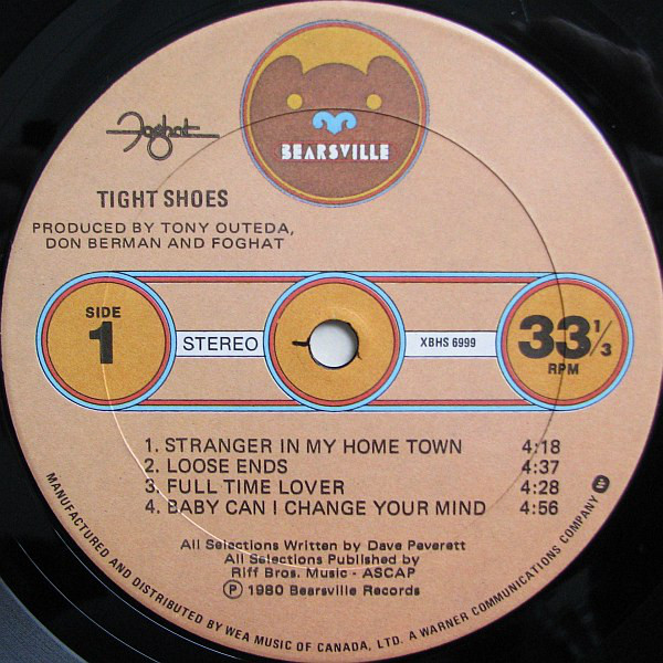 Foghat - Tight Shoes (LP, Album) (Mint (M)) - Image 3