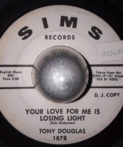 Alternative view of Tony Douglas (3) - Hey Waiter / Your Love For Me Is Losing Light (7", Promo) (Very Good Plus (VG+))
