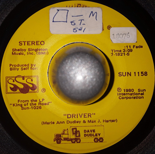 Dave Dudley - Driver (7", Single) (Very Good Plus (VG+))