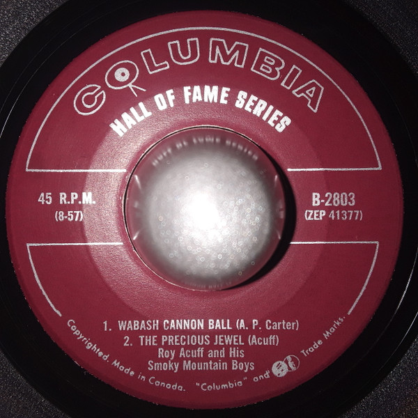 Roy Acuff - Wabash Cannon Ball (7", EP) (Very Good Plus (VG+)) - Image 3