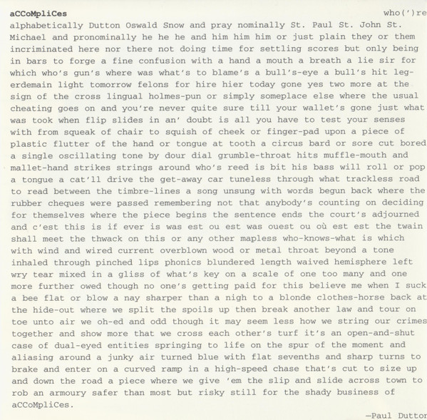 CCMC - aCCoMpliCes (CD, Album) (Mint (M)) - Image 3