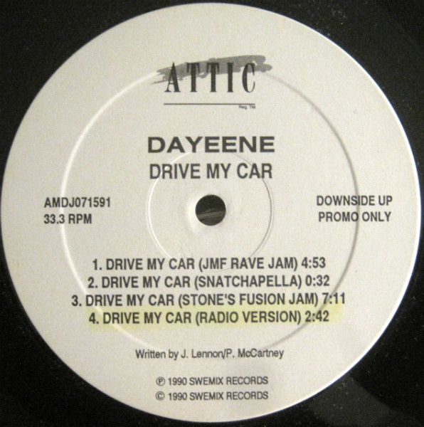 DaYeene / Aswad - Drive My Car / Best Of My Love / Fire (12", Promo) (Mint (M))