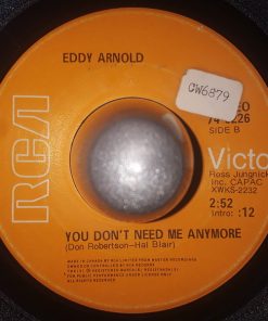 Alternative view of Eddy Arnold - You Fool / You Don't Need Me Anymore (7") (Very Good Plus (VG+))