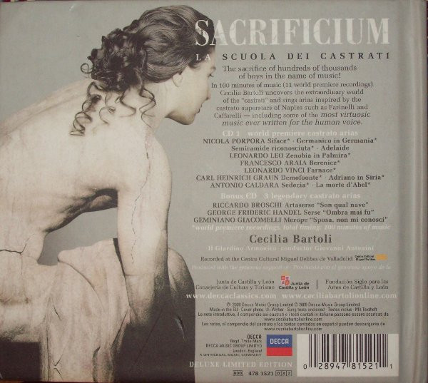 Cecilia Bartoli, Il Giardino Armonico, Giovanni Antonini - Sacrificium (2xCD, Dlx, Ltd) (Near Mint (NM or M-)) - Image 3