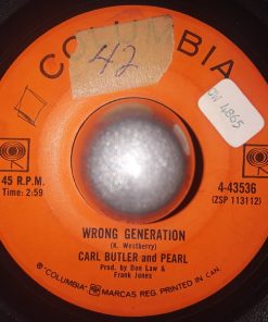 Carl & Pearl Butler - Wrong Generation / Little Mac (7", Single) (Very Good Plus (VG+))