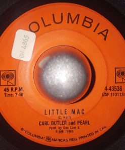 Alternative view of Carl & Pearl Butler - Wrong Generation / Little Mac (7", Single) (Very Good Plus (VG+))