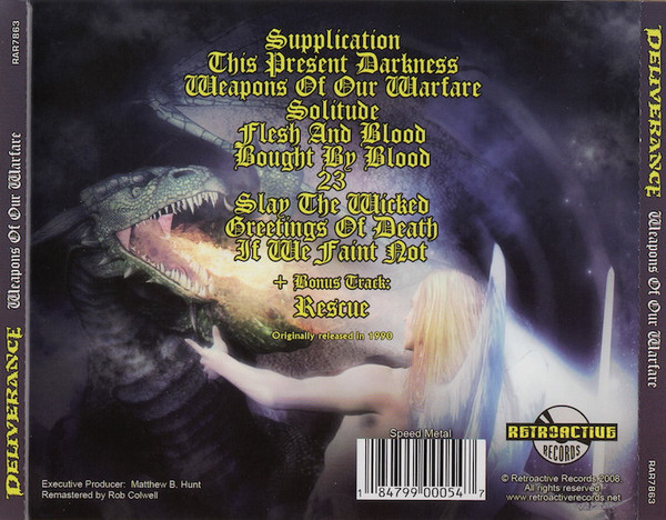 Deliverance (3) - Weapons Of Our Warfare (CD, Album, RE, RM) (Mint (M)) - Image 2