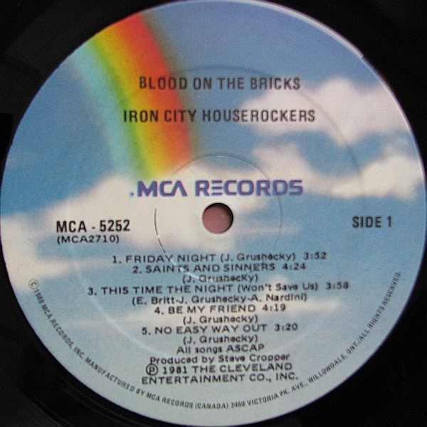 Iron City Houserockers - Blood On The Bricks (LP, Album) (Mint (M)) - Image 3