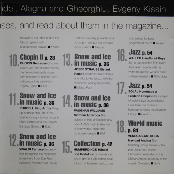 Various - Classic CD 119 - Music Of Ice And Snow (CD, Comp) (Near Mint (NM or M-)) - Image 5