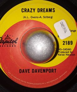 Dave Davenport - Crazy Dreams / Right Now (7") (Very Good Plus (VG+))