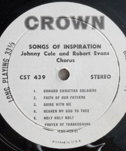 Johnny Cole And The Robert Evans Chorus - Songs Of Inspiration (LP) (Mint (M)) - Image 4