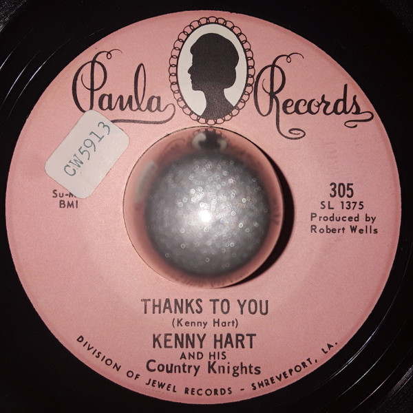 Kenny Hart & His Country Knights - Your Love For Me Has Died (7") (Very Good Plus (VG+)) - Image 2