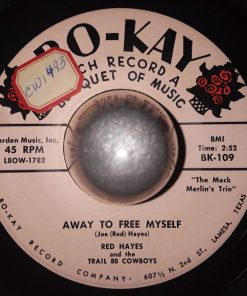 Alternative view of Red Hayes And The Trail 80 Cowboys - Next To Jimmy / Away To Free Myself (7") (Very Good Plus (VG+))