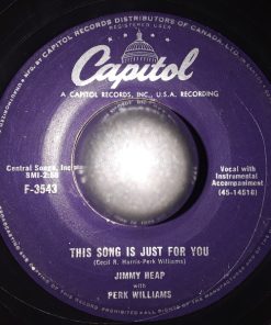 Jimmy Heap With Perk Williams - This Song Is Just For You (7") (Very Good (VG))