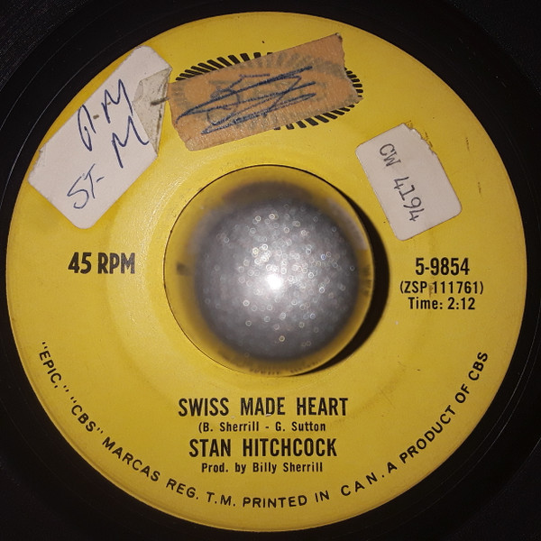 Stan Hitchcock - Imitation Of A Man (7") (Very Good (VG)) - Image 2
