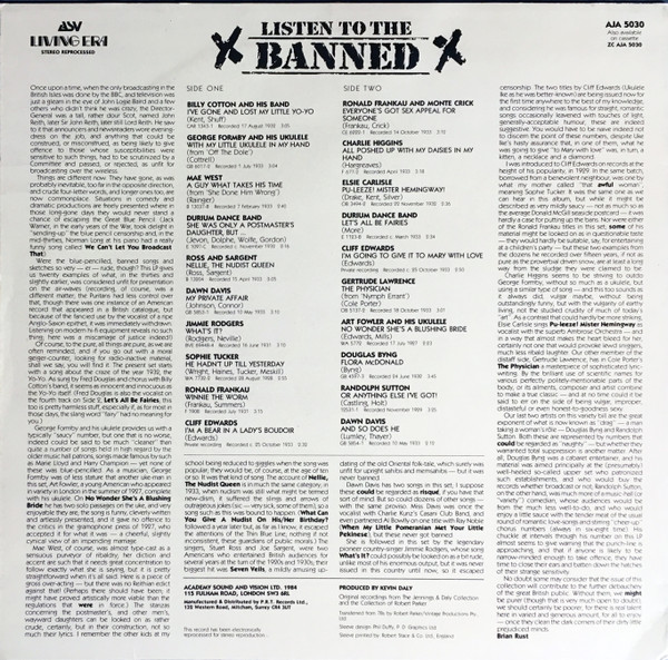 Various - Listen To The Banned (LP, Comp) (Mint (M)) - Image 2