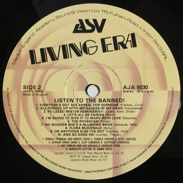 Various - Listen To The Banned (LP, Comp) (Mint (M)) - Image 4