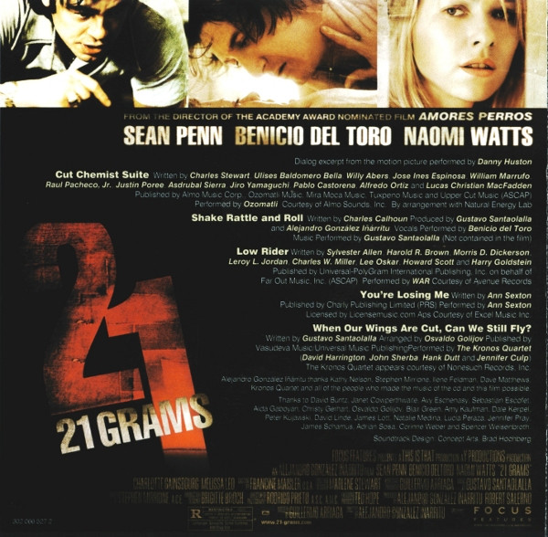 Gustavo Santaolalla - 21 Grams (Original Motion Picture Soundtrack) (CD, Album) (Near Mint (NM or M-)) - Image 4