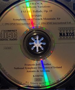 César Franck, Gabriel Fauré, Vincent d'Indy | François-Joël Thiollier, National Symphony Orchestra Of Ireland, Antonio De Almeida - French Music For Piano & Orchestra (CD, CD ) (Near Mint (NM or M-)) - Image 3