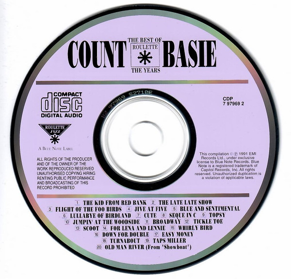Count Basie - "The Best Of" The Roulette Years (CD, Comp) (Near Mint (NM or M-)) - Image 3