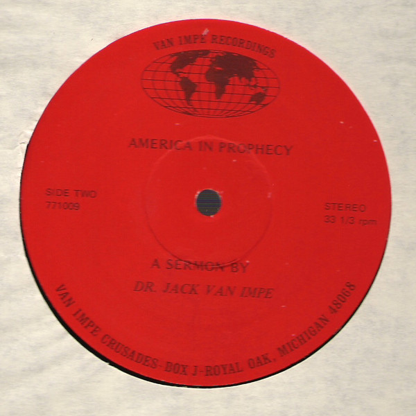 Jack Van Impe - America In Prophecy (LP) (Mint (M)) - Image 4