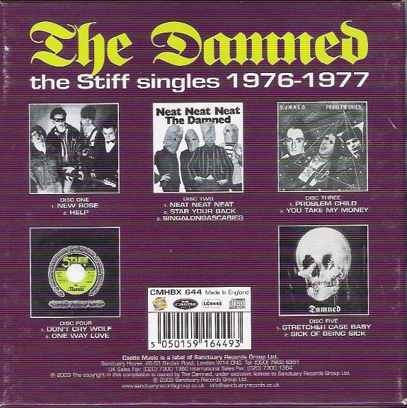 The Damned - The Stiff Singles 1976-1977 (Box, Comp + CD, Single, RE + CD, Single, RE + CD, ) (Near Mint (NM or M-)) - Image 2