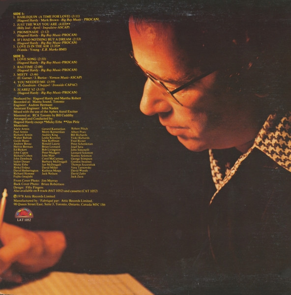 Hagood Hardy - Reflections (LP, Album) (Mint (M)) - Image 2