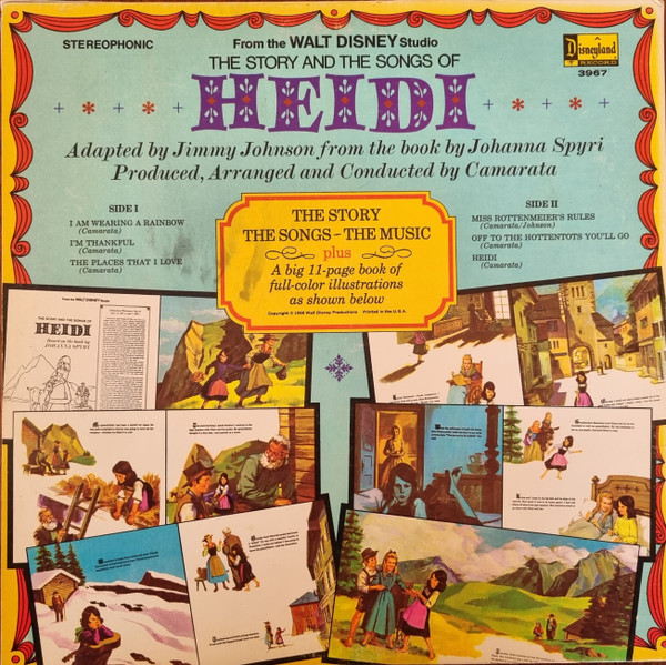Johanna Spyri - The Story And The Songs Of Heidi (LP, Album) (Mint (M)) - Image 4