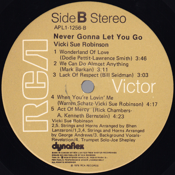 Vicki Sue Robinson - Never Gonna Let You Go (LP, Album) (Mint (M)) - Image 4