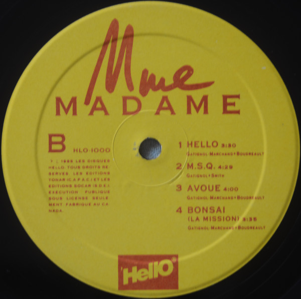 Madame (6) - Mme (LP, Album) (Mint (M)) - Image 4