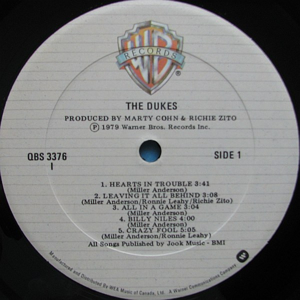 The Dukes (4) - The Dukes (LP, Album) (Mint (M)) - Image 3