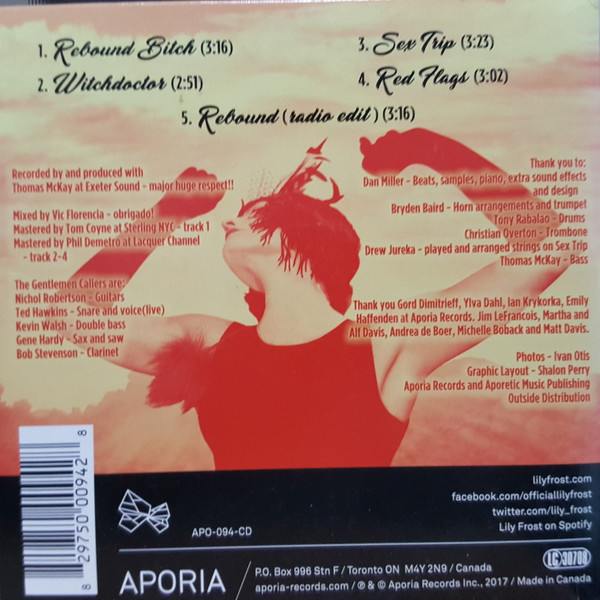 Lily Frost And The Gentlemen Callers - Rebound (CD, EP) (Near Mint (NM or M-)) - Image 2
