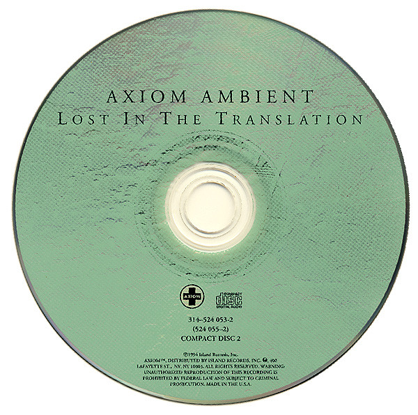 Axiom Ambient - Lost In The Translation (2xCD, Album) (Near Mint (NM or M-)) - Image 4