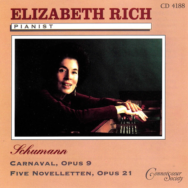 Robert Schumann, Elizabeth Rich (3) - Schumann - Carnaval / Five Novelletten (CD, Album) (Near Mint (NM or M-))