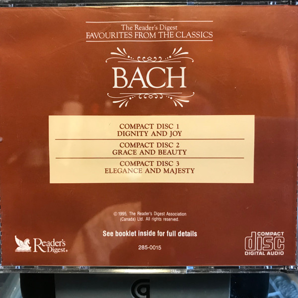 Johann Sebastian Bach - The Reader's Digest Favourites From The Classics (3xCD, Comp) (Near Mint (NM or M-)) - Image 2
