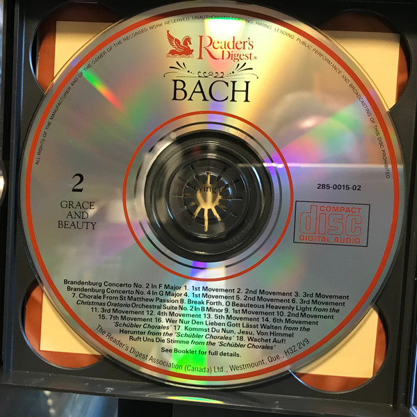 Johann Sebastian Bach - The Reader's Digest Favourites From The Classics (3xCD, Comp) (Near Mint (NM or M-)) - Image 4