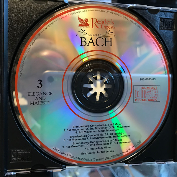 Johann Sebastian Bach - The Reader's Digest Favourites From The Classics (3xCD, Comp) (Near Mint (NM or M-)) - Image 5