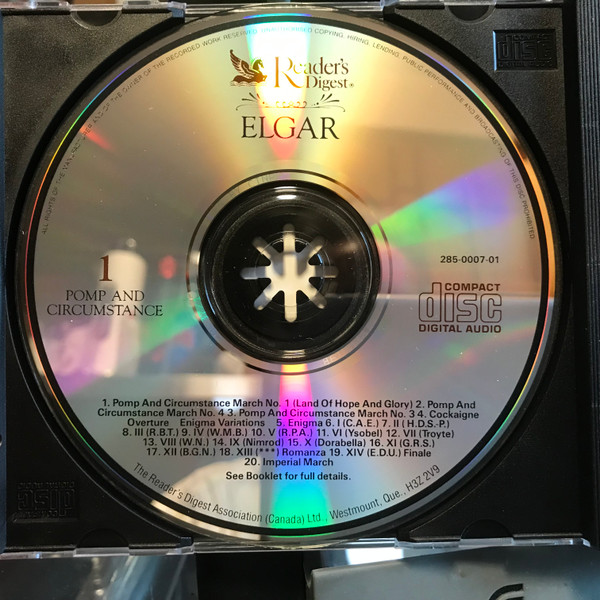 Sir Edward Elgar - The Reader's Digest Favourites From the Classics - Elgar (3xCD) (Near Mint (NM or M-)) - Image 3