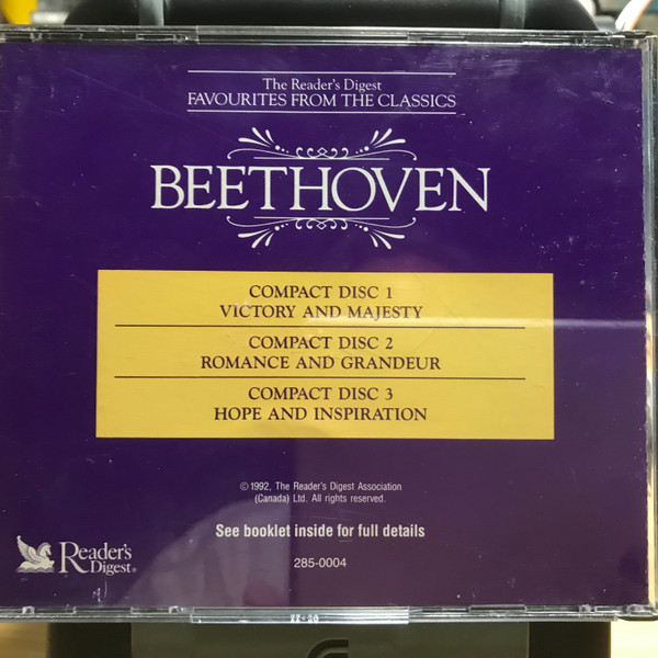 Ludwig van Beethoven - The Reader's Digest Favourites From The Classics - Beethoven (3xCD, Comp) (Near Mint (NM or M-)) - Image 2