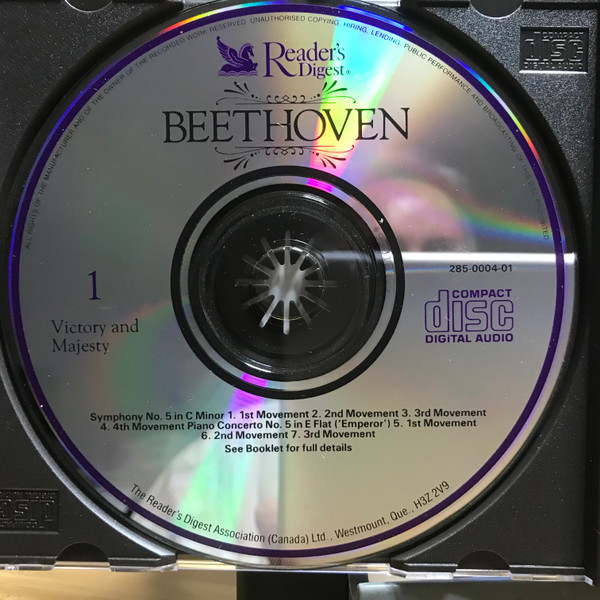 Ludwig van Beethoven - The Reader's Digest Favourites From The Classics - Beethoven (3xCD, Comp) (Near Mint (NM or M-)) - Image 3