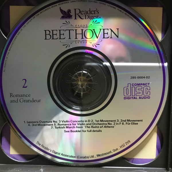 Ludwig van Beethoven - The Reader's Digest Favourites From The Classics - Beethoven (3xCD, Comp) (Near Mint (NM or M-)) - Image 4
