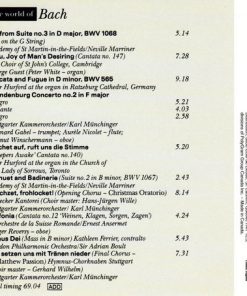 Alternative view of Johann Sebastian Bach -  Various - The World Of Bach (CD, Comp, RM, ADR) (Near Mint (NM or M-))