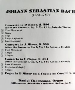 Alternative view of Johann Sebastian Bach - Three Concerti After Vivaldi (CD, Album) (Near Mint (NM or M-))