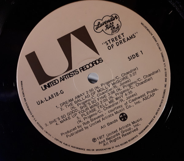 Lavender Hill Mob - Street Of Dreams (LP, Album) (Mint (M)) - Image 2